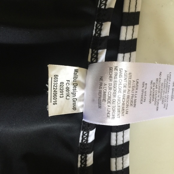 Malibu Design group black Swim mini skirt cover up - Picture 6 of 7